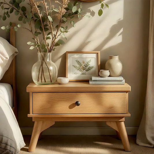Lightwood Japandi Single-Drawer Nightstand