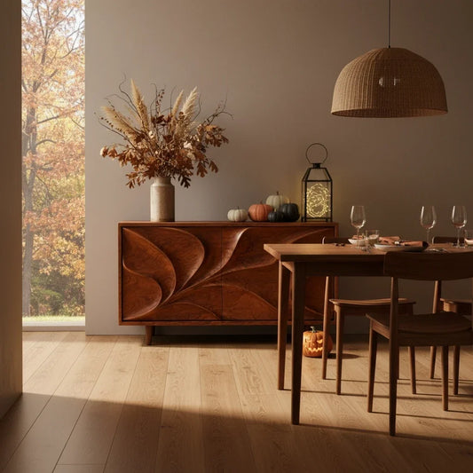 Halloween Dining Room Decor: Let the Sideboard Carry the Theme
