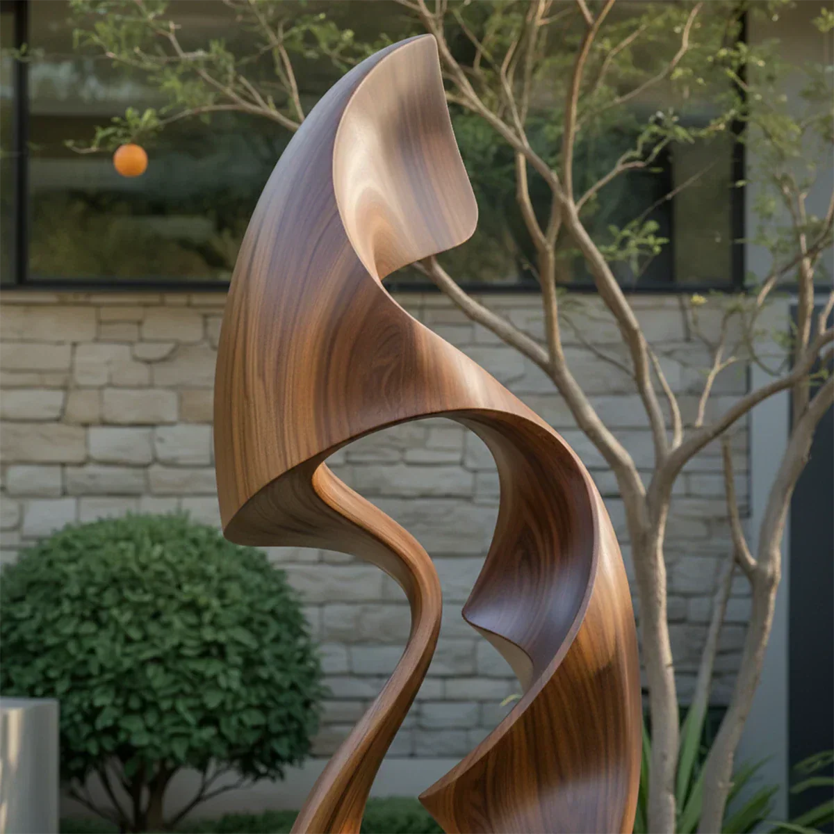 Fluid Wave Abstract Sculpture for Contemporary Spaces - Rustirawood