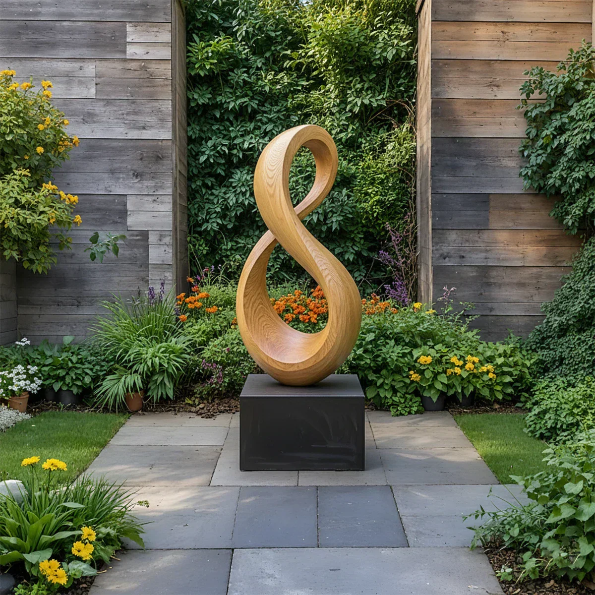 Modern Infinity Abstract Sculpture for Home & Gallery Display - Rustirawood