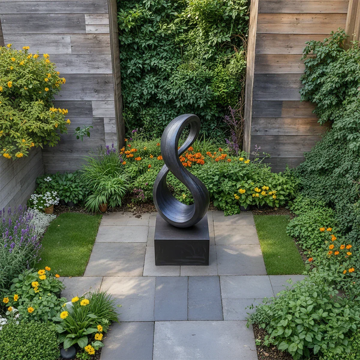 Modern Infinity Abstract Sculpture for Home & Gallery Display - Rustirawood