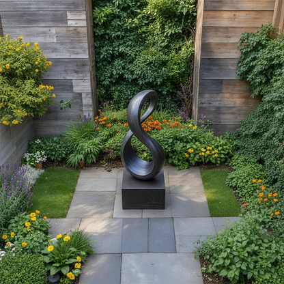 Modern Infinity Abstract Sculpture for Home & Gallery Display - Rustirawood