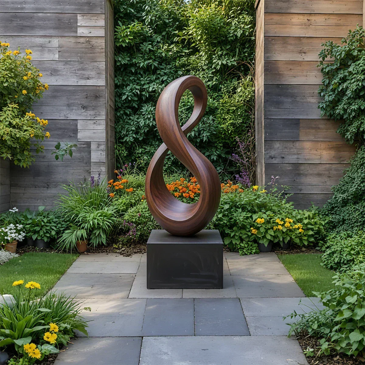 Modern Infinity Abstract Sculpture for Home & Gallery Display - Woodenecho