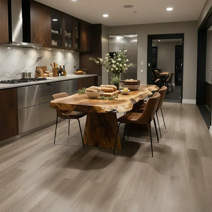 Natural Solid Wood Live-Edge Dining Table - Woodenecho
