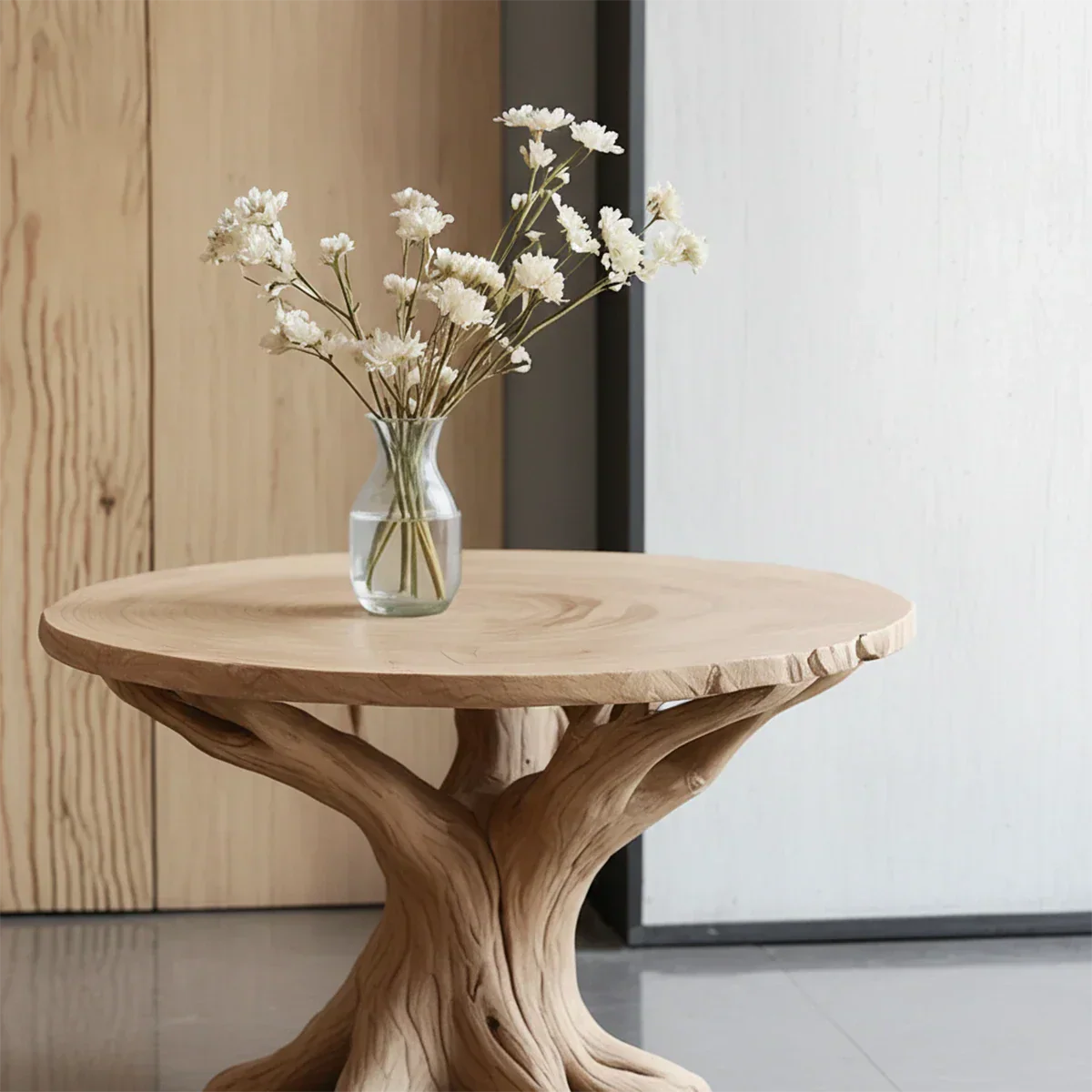 Solid Wood Center Table – Modern Sculptural Rootform Design - Rustirawood