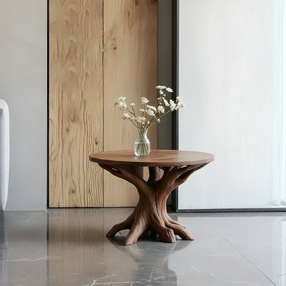 Solid Wood Center Table – Modern Sculptural Rootform Design - Woodenecho
