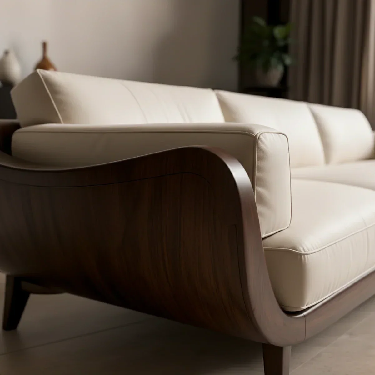 Solid Wood Sofa – Modern Classic Grace Reimagined - Rustirawood