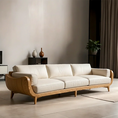 Solid Wood Sofa – Modern Classic Grace Reimagined - Rustirawood