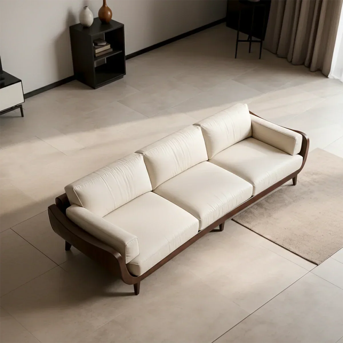 Solid Wood Sofa – Modern Classic Grace Reimagined - Rustirawood