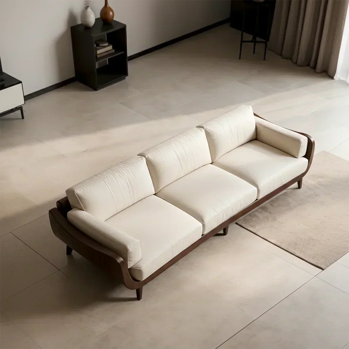Solid Wood Sofa – Modern Classic Grace Reimagined - Woodenecho