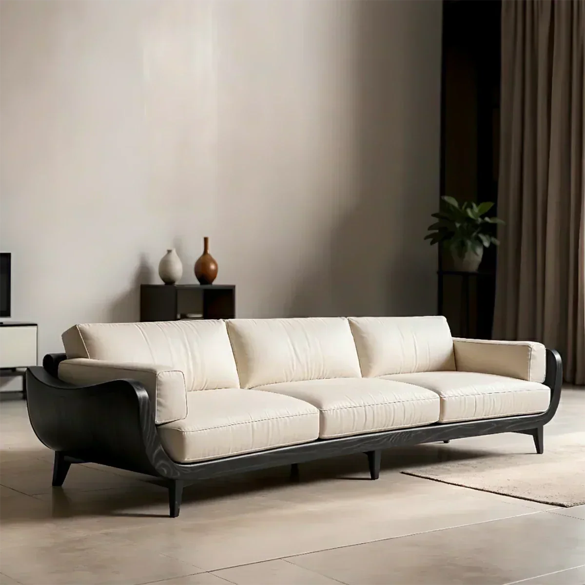 Solid Wood Sofa – Modern Classic Grace Reimagined - Woodenecho