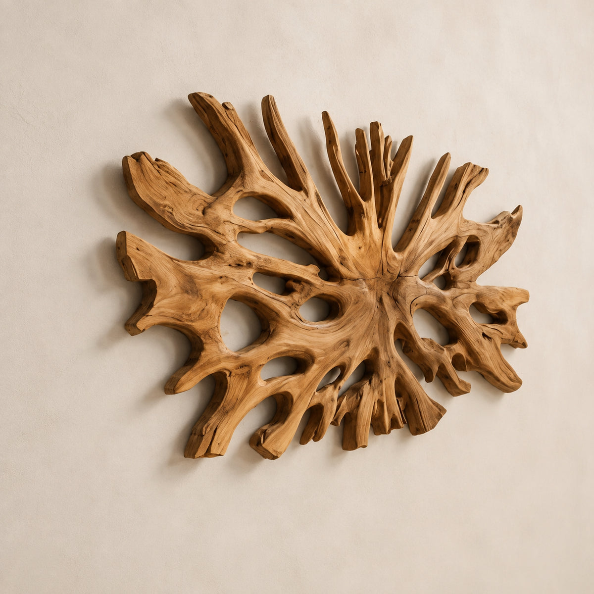 Biomorphic Branch Wall Art in Natural Solid Wood for Modern Spaces - Woodenecho - 5