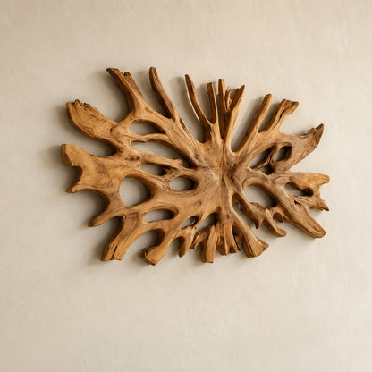 Biomorphic Branch Wall Art in Natural Solid Wood for Modern Spaces - Woodenecho - 6