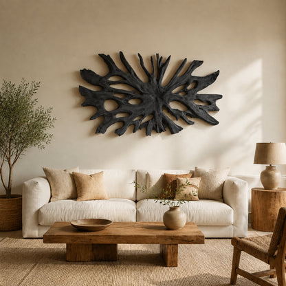 Biomorphic Branch Wall Art in Natural Solid Wood for Modern Spaces - Woodenecho - 8