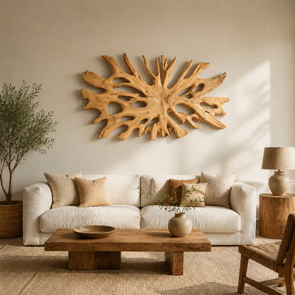 Biomorphic Branch Wall Art in Natural Solid Wood for Modern Spaces - Woodenecho - 9
